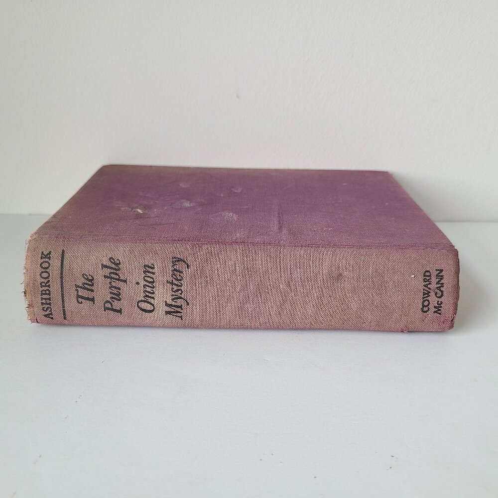 Book Purple Onion Mystery H Ashbrook First Edition Spike Tracy 7 HC no DJ 1941
